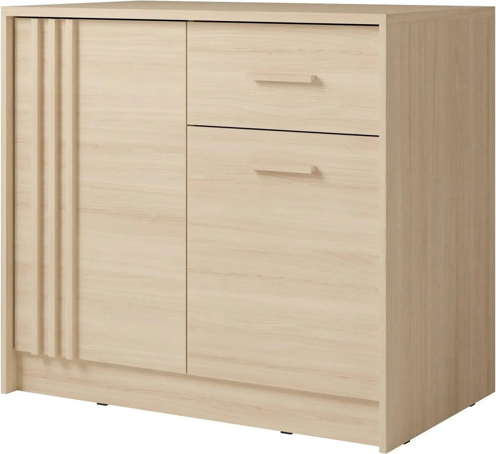 Comoda CANADA CY11, stejar riva, PAL laminat, 102x42x94 cm