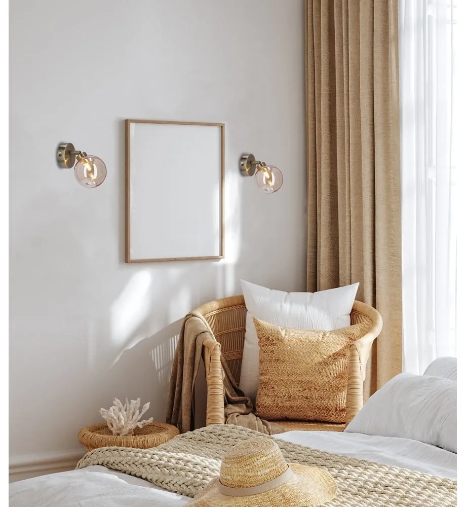 Aplică de perete în culoarea bronz ø 10 cm Rodia – Candellux Lighting