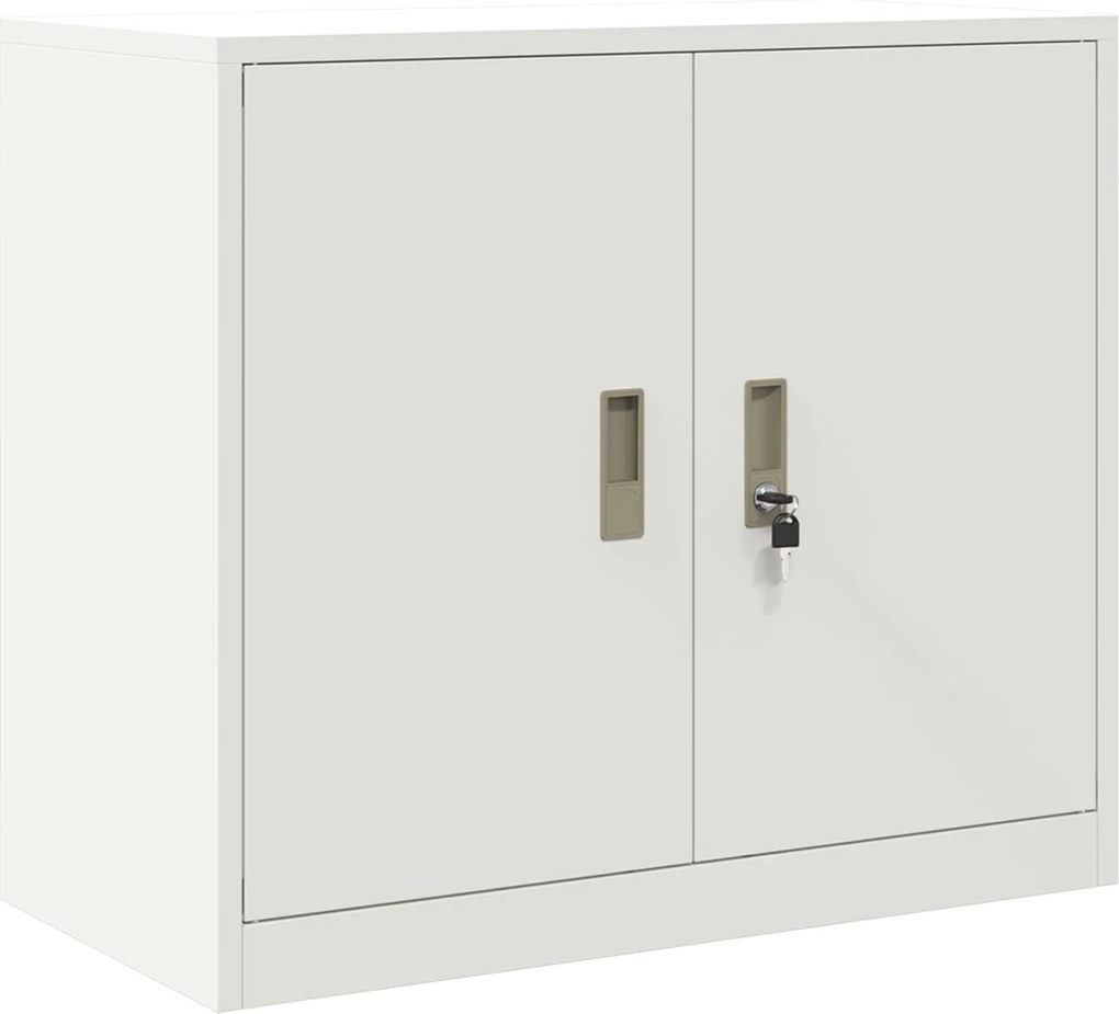 vidaXL Dulap de depozitare Alb 80 x 40 x 70 cm Oțel