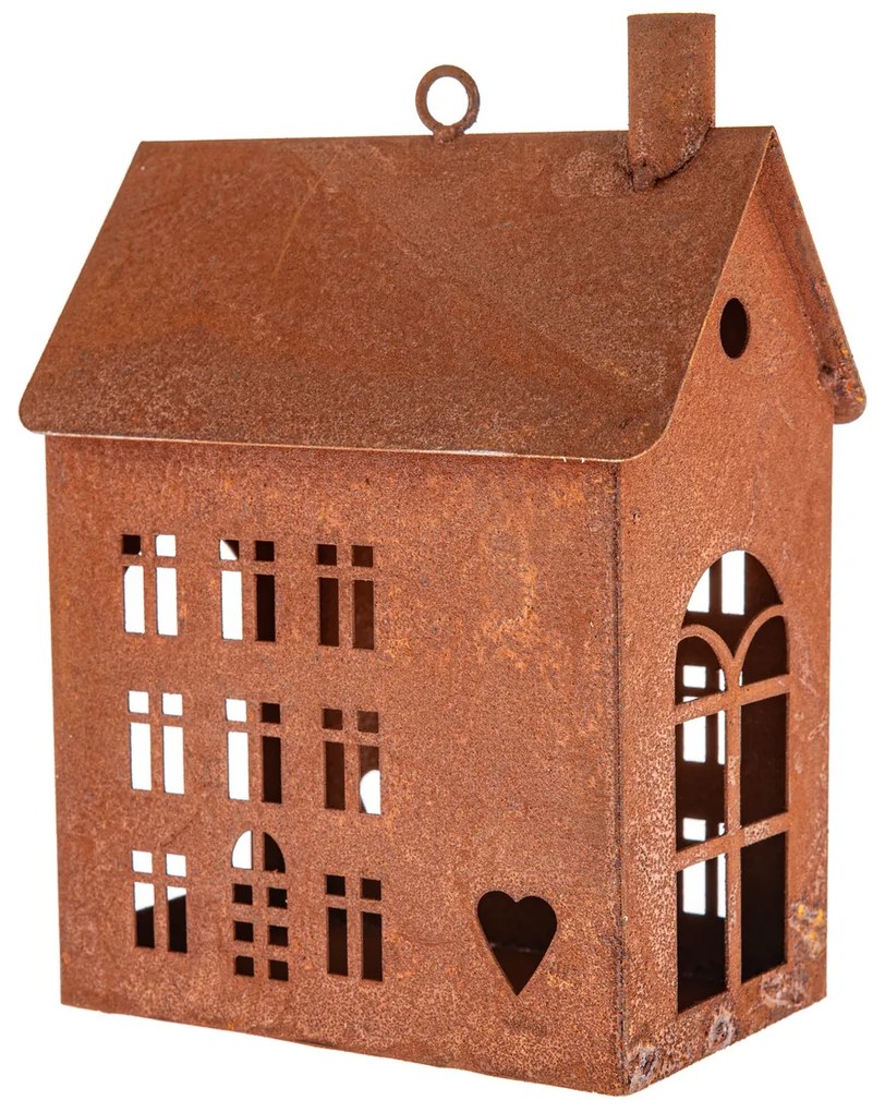 Sfeșnic metalic Rustik House, 15 x 9,5 x 23 cm, 23 cm