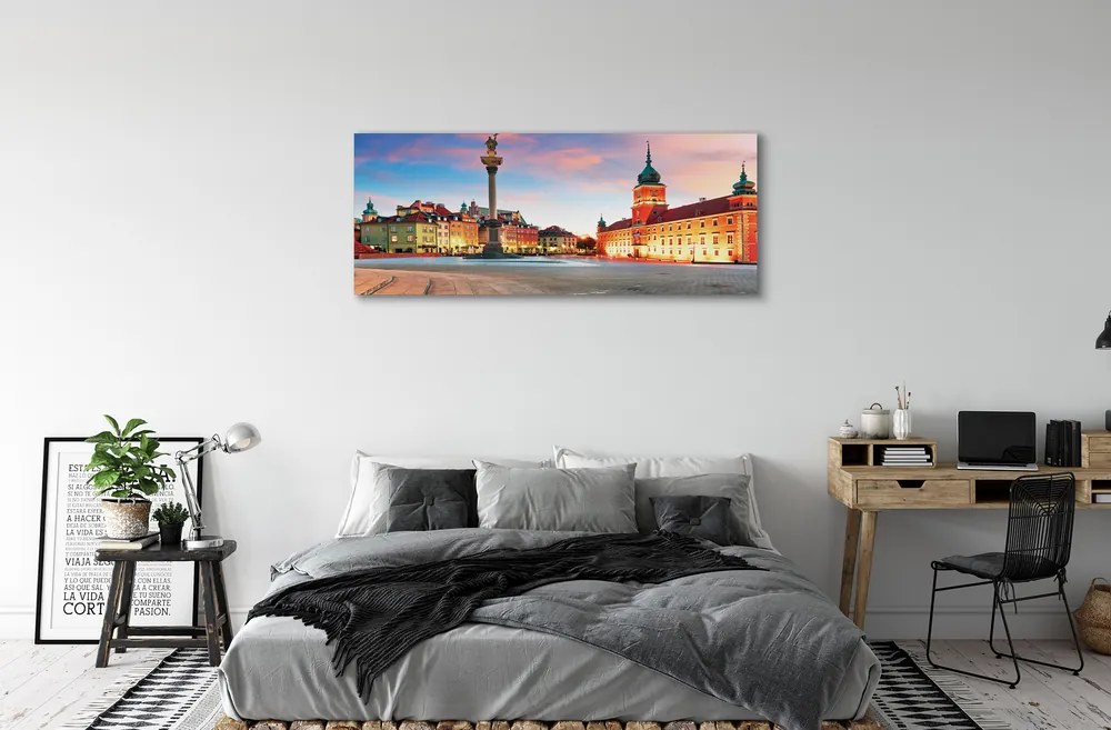 Tablouri canvas Sunrise Varșovia oraș vechi