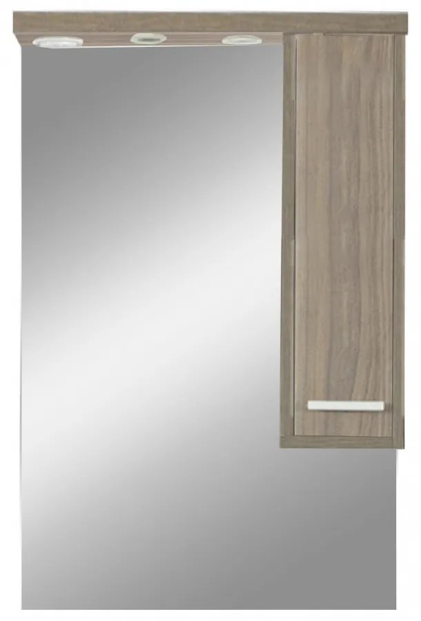 Dulap suspendat cu oglindă Nerva 65 cm, ulm Rauna