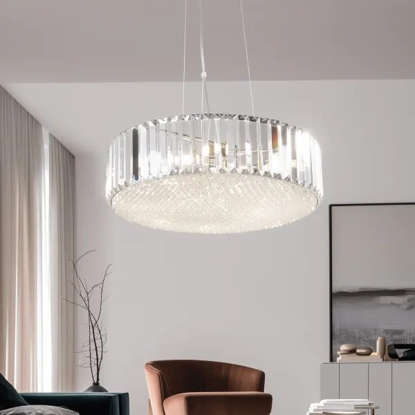 Brilagi - Candelabru cu cristale LED suspendat pe cablu GLAMOUR 5xG9/42W/230V