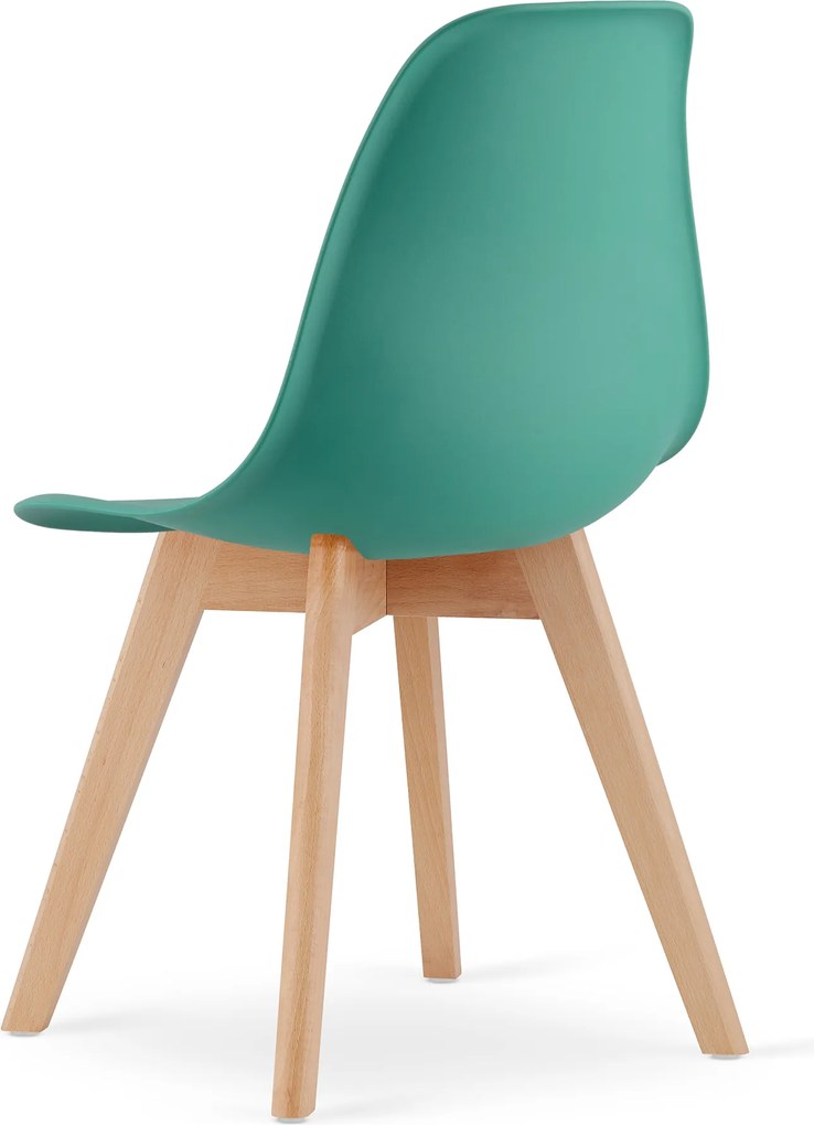 OFERTA Scaun verde KITO cu picioare din fag II. calitate