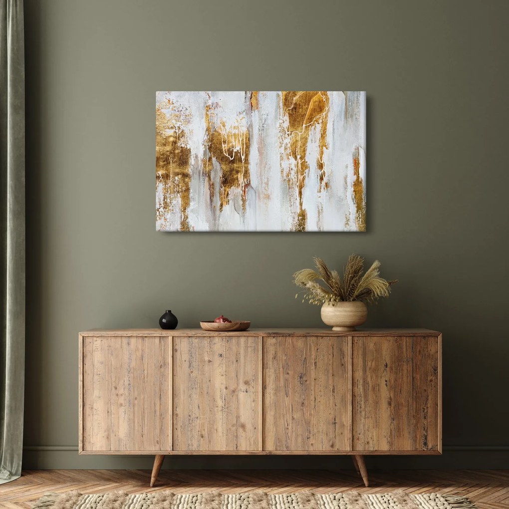 Tablou - Abstract auriu (90x60 cm)