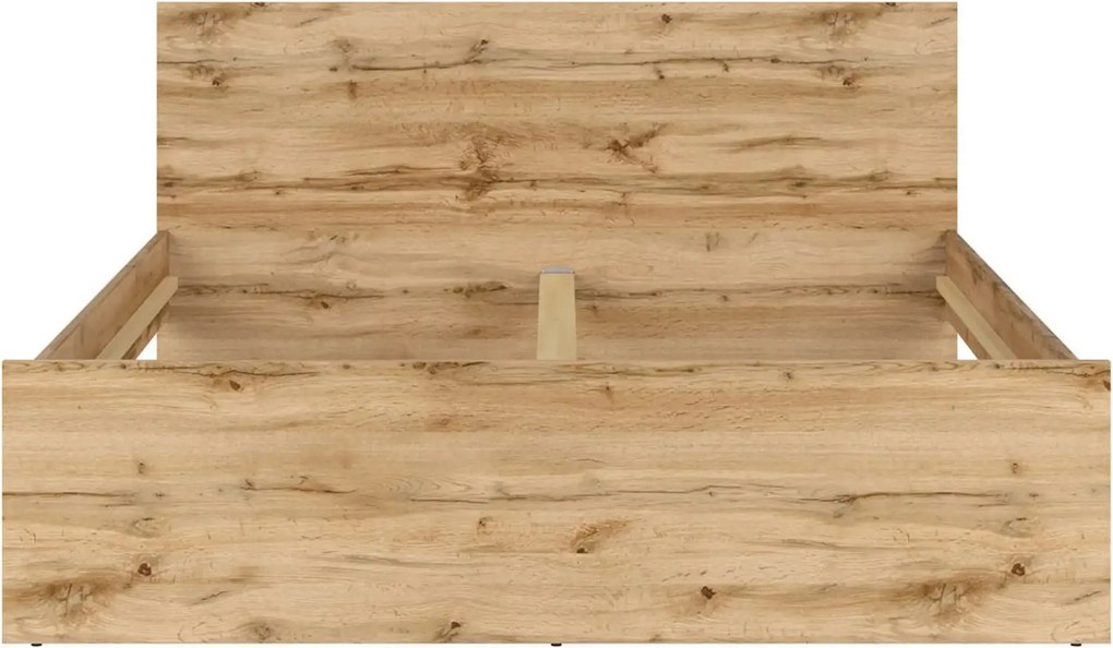 Cadru pat NUIS 160x200, stejar wotan, PAL laminat