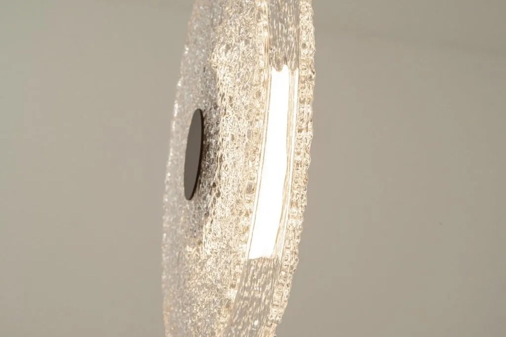 Lustra design modern LED DECO negru/ transparent
