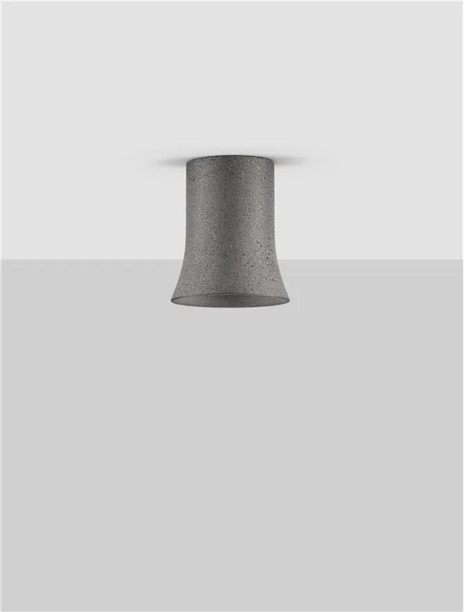 Spot aplicat design decorativ Ciment, AKU negru