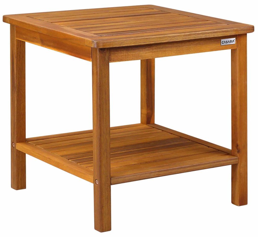 Măsuță de lemn WASHINGTON, 45x45x45cm, maro Casaria