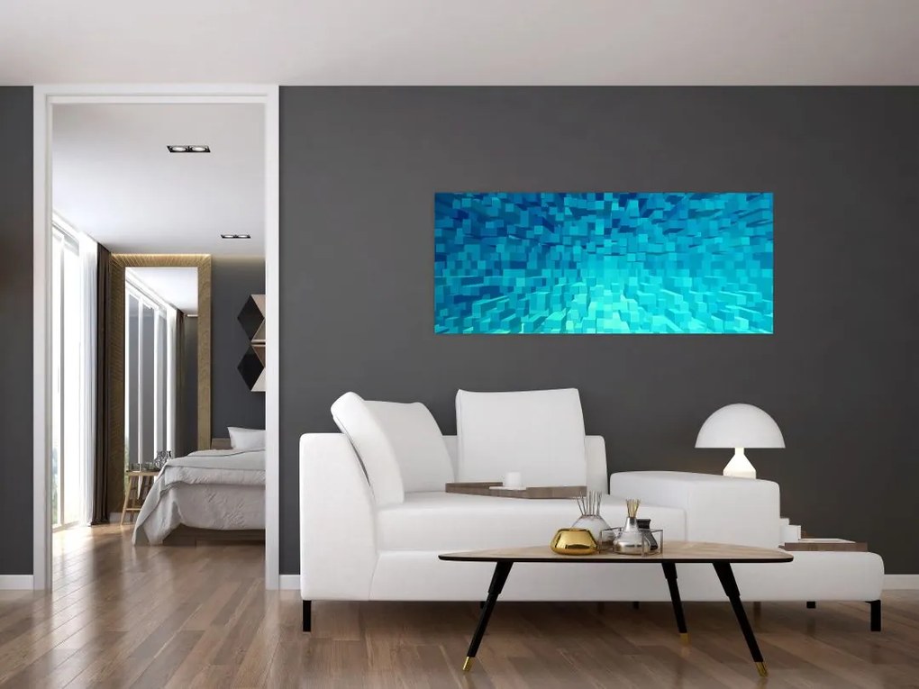 Tabloul - cuburi abstracte (120x50 cm)