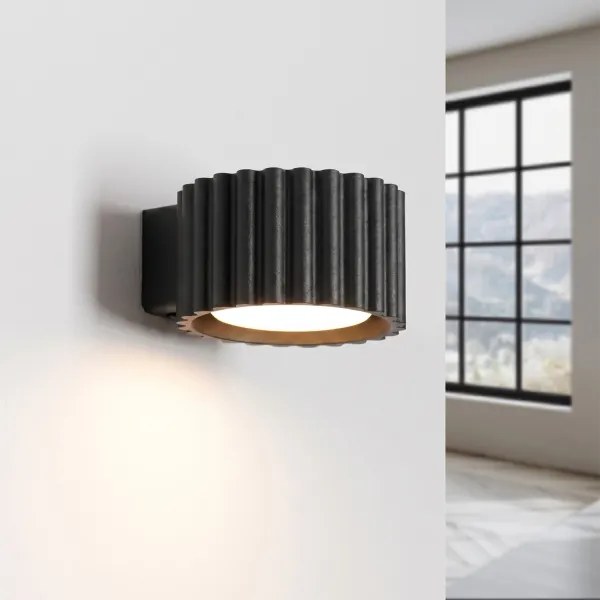 Sollux SL.2613 - Aplică de perete AURA 1xGX53/10W/230V neagră