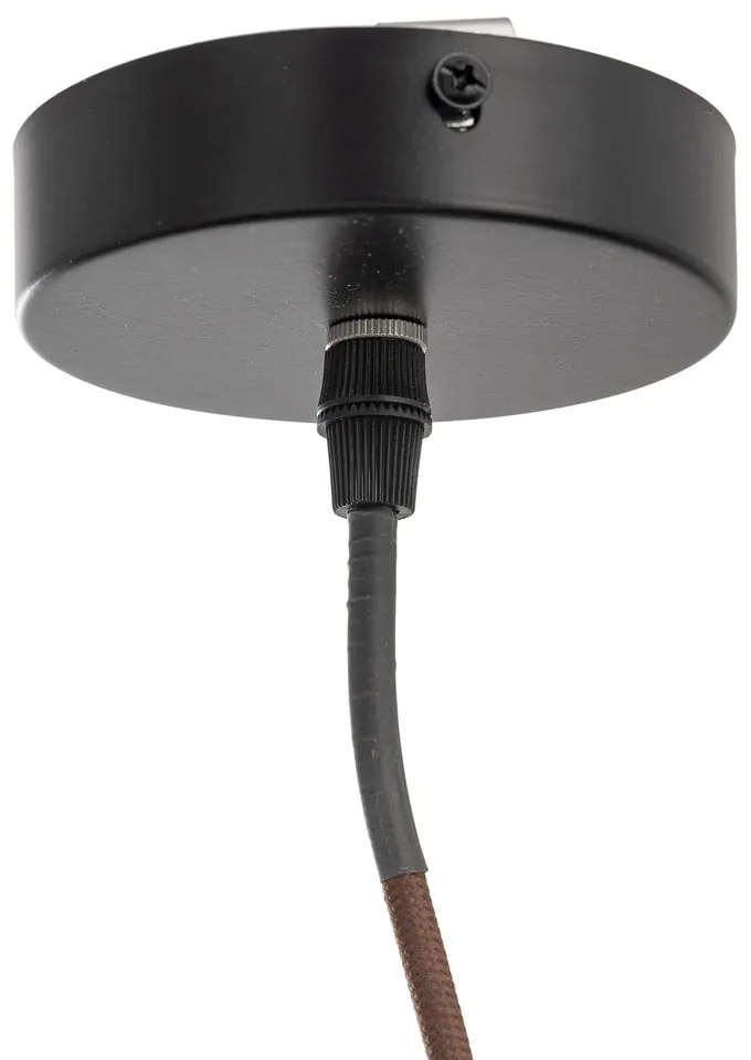 Lustră maro cu abajur din sticlă ø 27 cm Ilua – Bloomingville