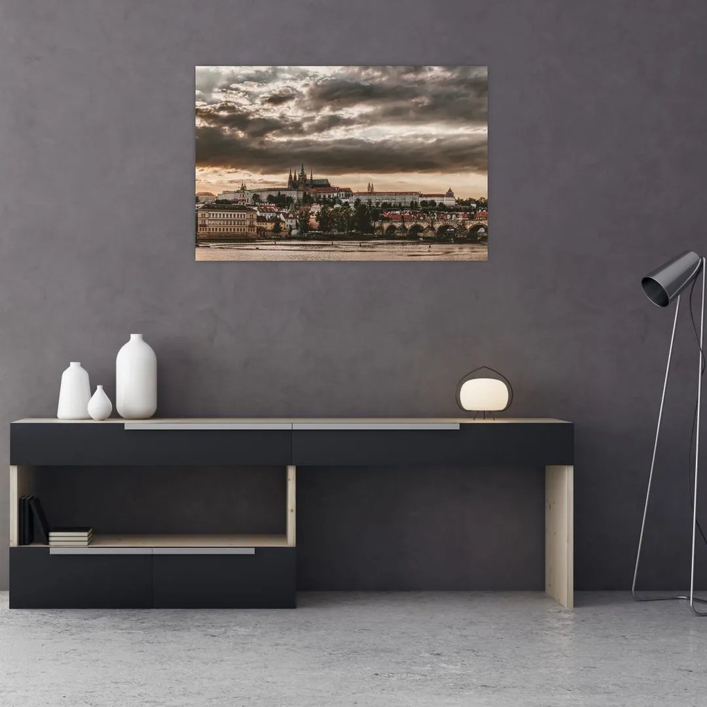 Tablou Castelului Praga în amurg (90x60 cm)