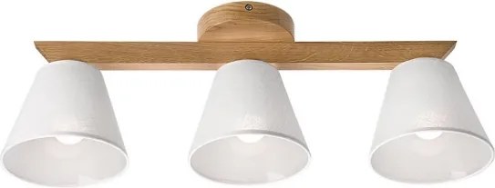 Lustr ANTONIO 3xE14/40W/230V, montaj plafon, stejar