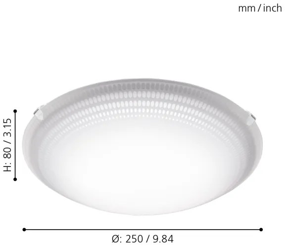 Eglo 95672 - LED Plafoniera MARGITTA 1 LED/8,2W/230V