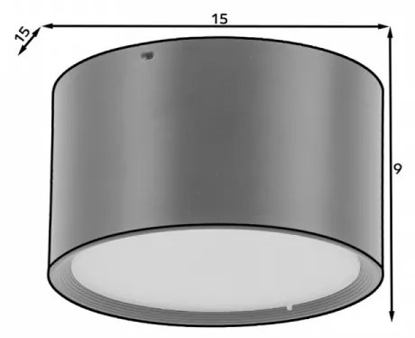 Plafoniera Vallum, Eltap (Dimensiuni: 12x12x8 cm)