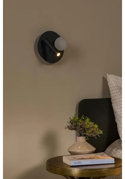 Aplică LED Lucide 77286/02/30 MATIZ 2xLED/3,5W/230V USB negru