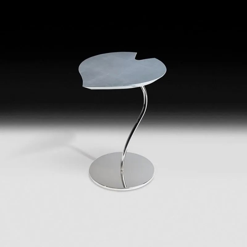 Masuta design LUX cu blat in forma de frunza, LEAF STEEL argintiu 7511942.98