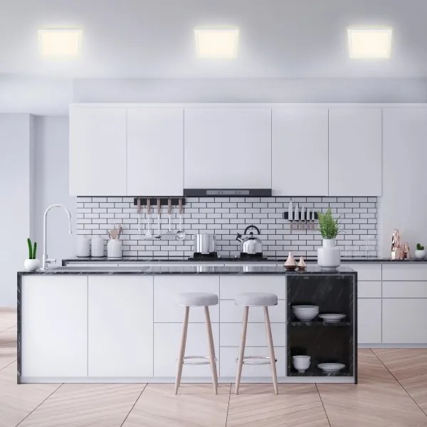 Plafonieră LED CADRE LED/18W/230V d. 29,6x29,6 cm albă Briloner 7362-016