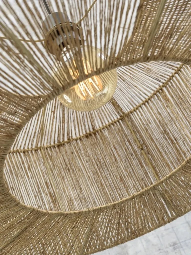 Lustra suspendata eco din iuta Iguazu round 60cm
