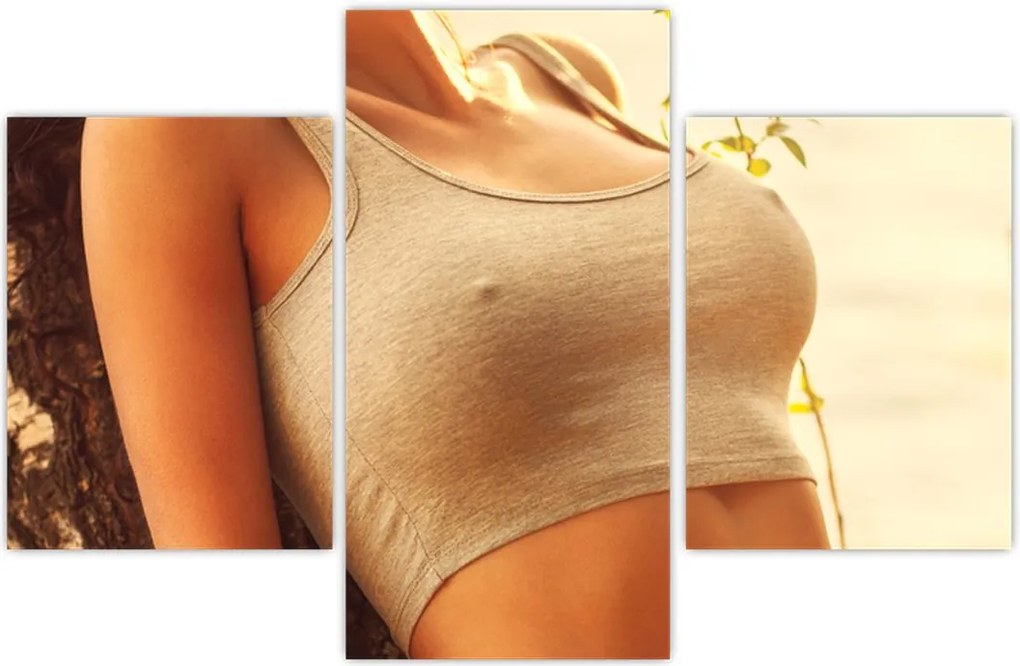 Tablou - Femeia lângă pom (90x60 cm)