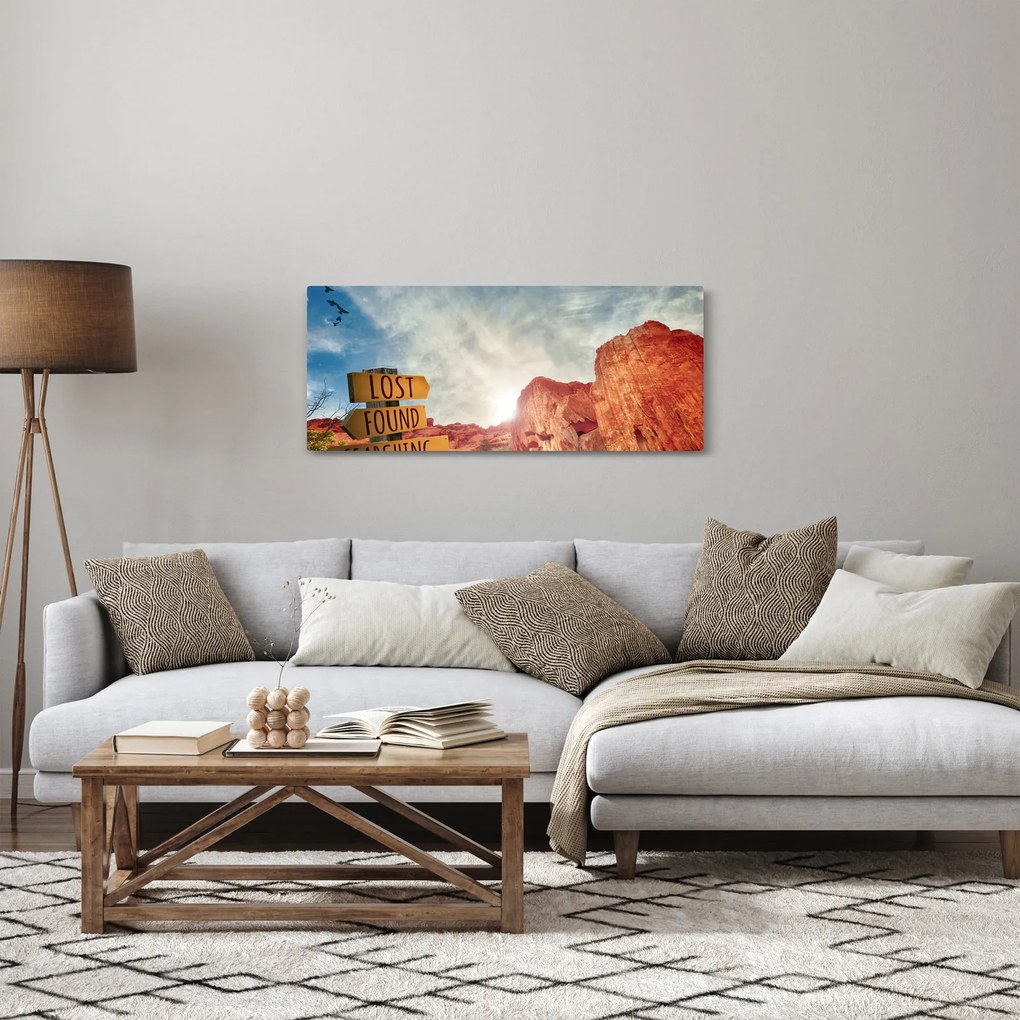Tablou unui indicator cu inscripție (120x50 cm)