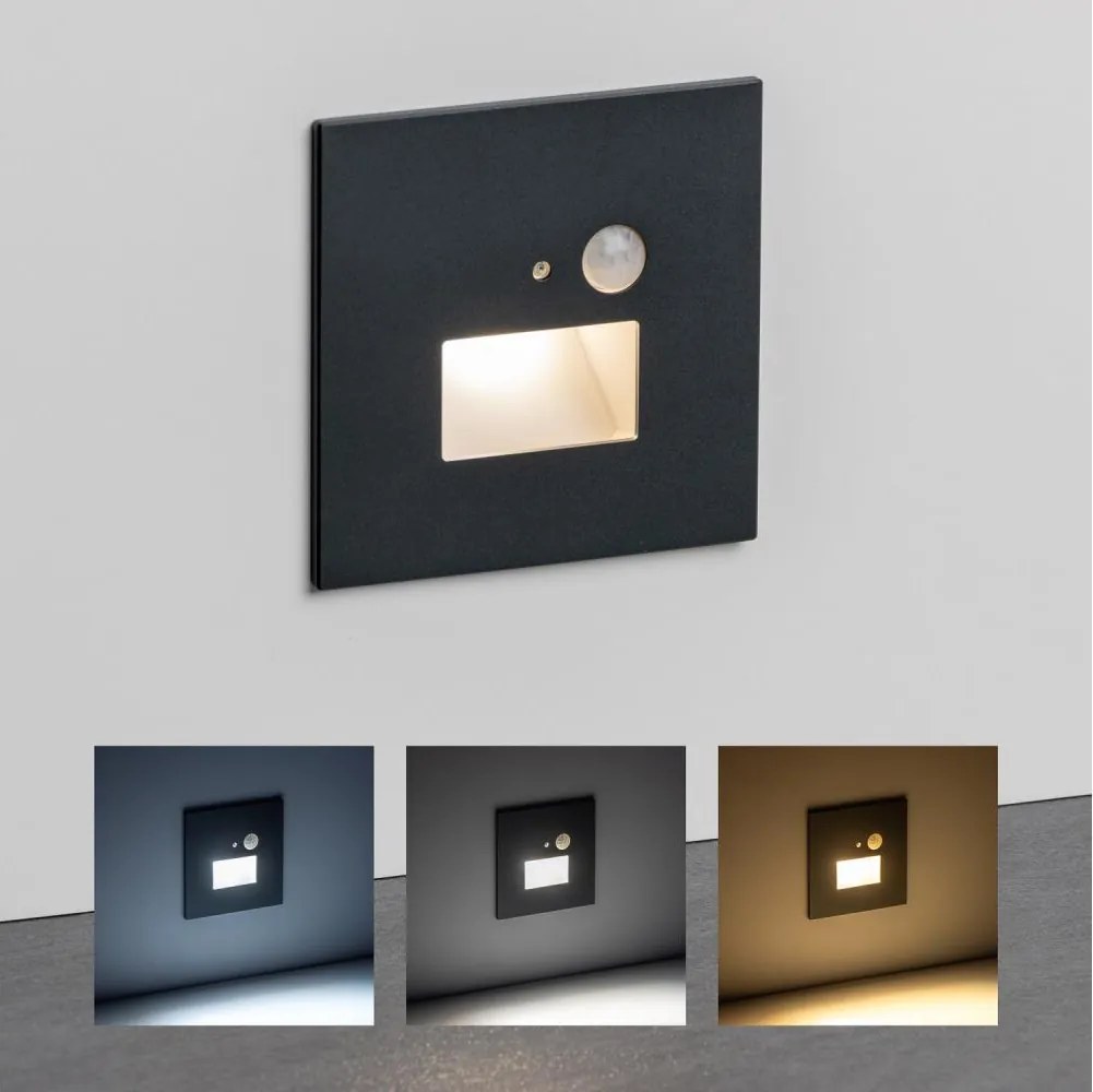 Aplica pentru scări cu senzor de mișcare LED/1,5W/230V 3000/4000/6000K antracit