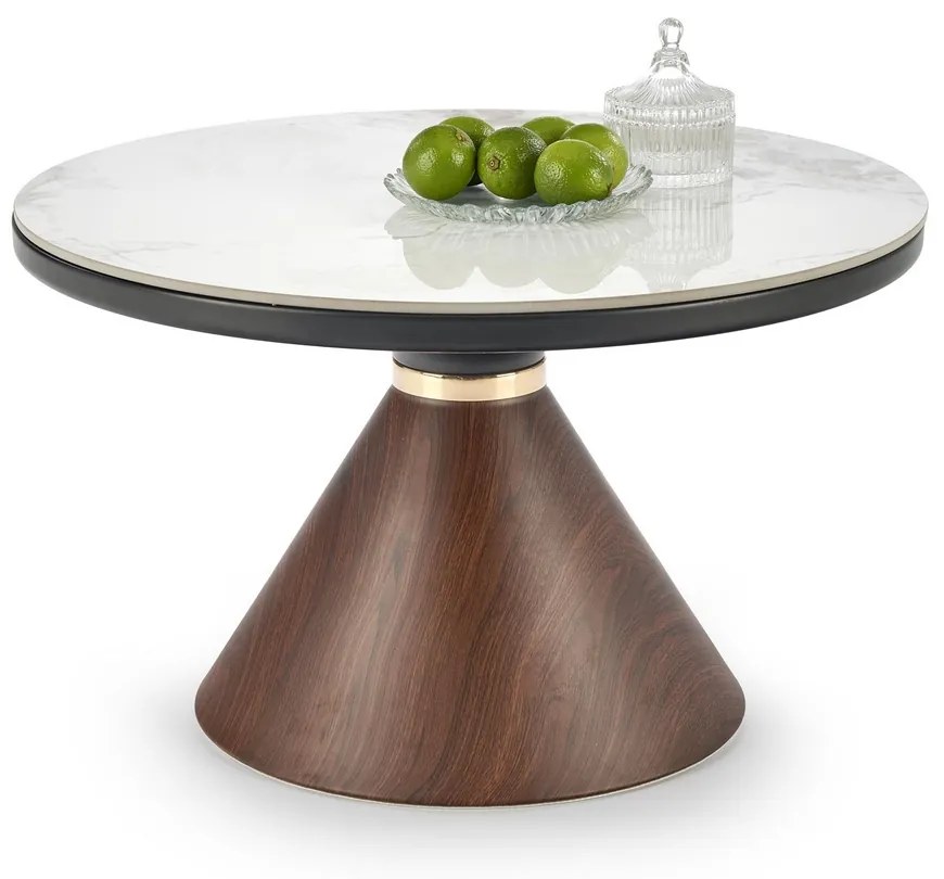 Masa de cafea Collins, gri/nuc