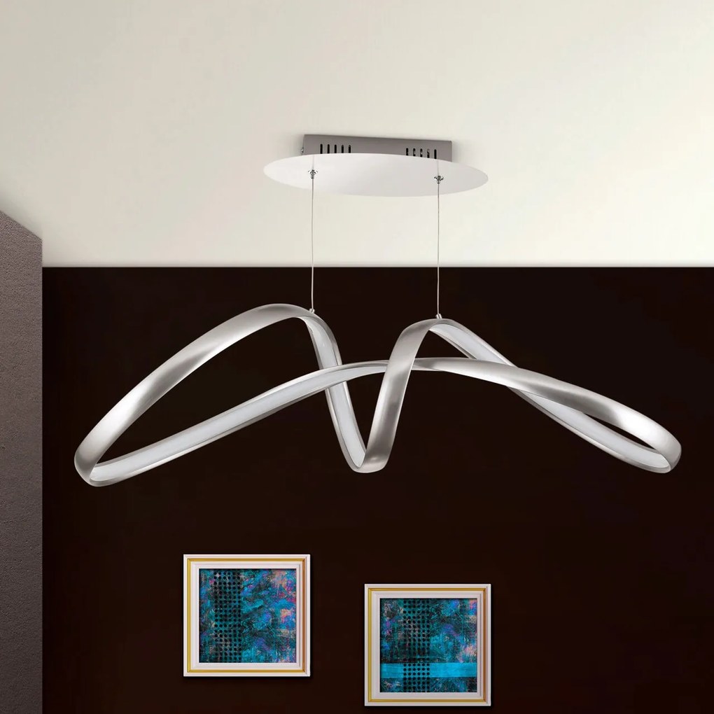 Lustra suspendata dimabila Circus satin chrome