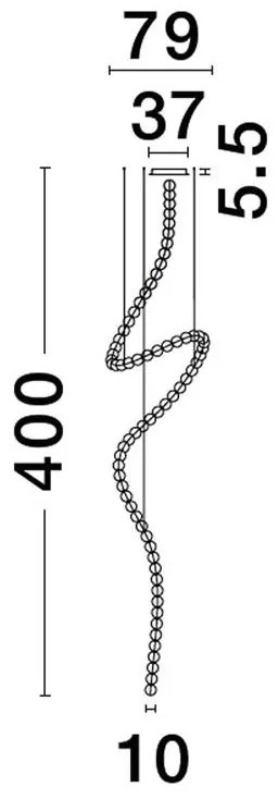 Lustra LED XXL suspendata design decorativ PERLA