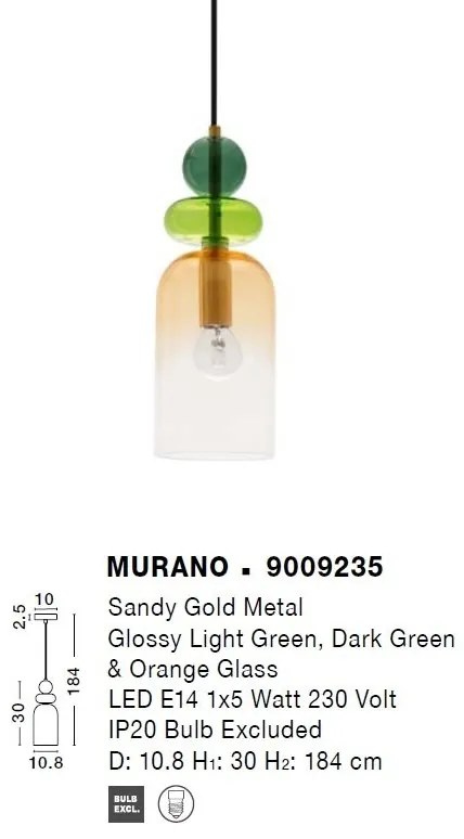 Lustra/Pendul design decorativ modern MURANO