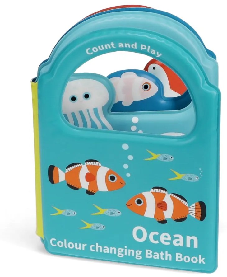 Jucărie interactivă Colour changing bath book Ocean – Rex London