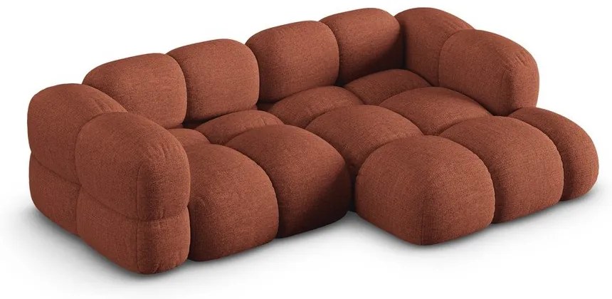 Colțar cărămiziu (cu colț pe partea dreaptă/cu șezlong) Loretto – Cosmopolitan Design