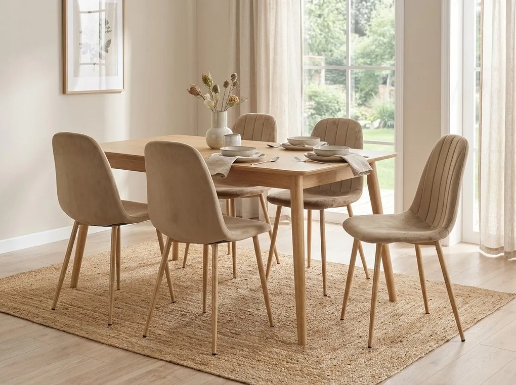 Scaun de masa PADVA VELVET, maro