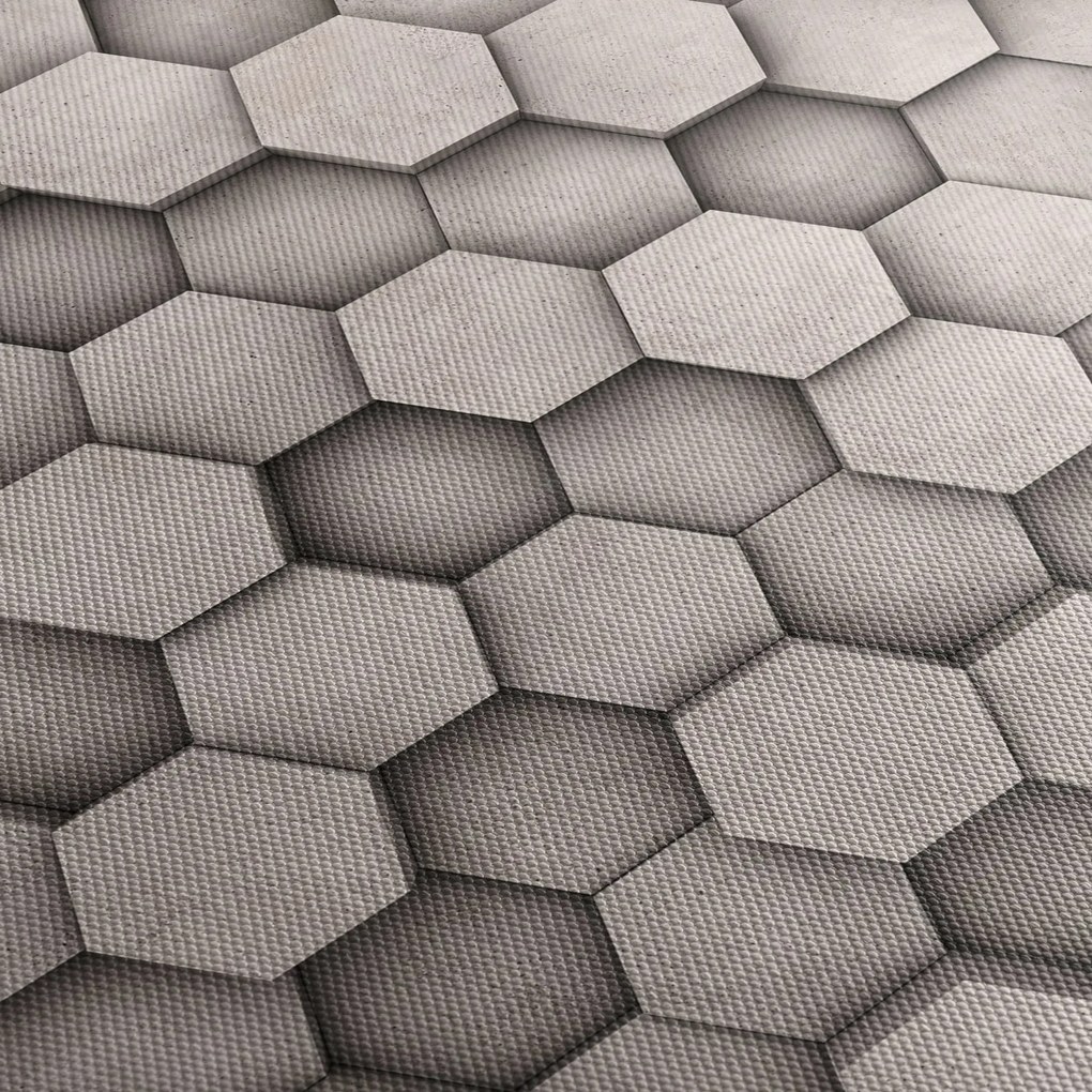 Tablou - Hexagoane design beton (90x60 cm)