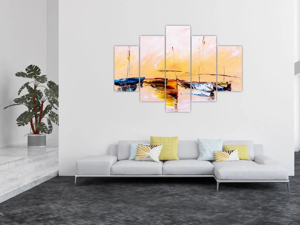 Tablou - Pictură barcă (150x105 cm)