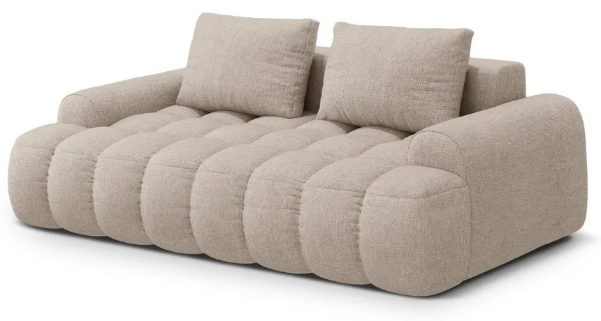 Canapea maro deschis 200 cm Linz – Cosmopolitan Design