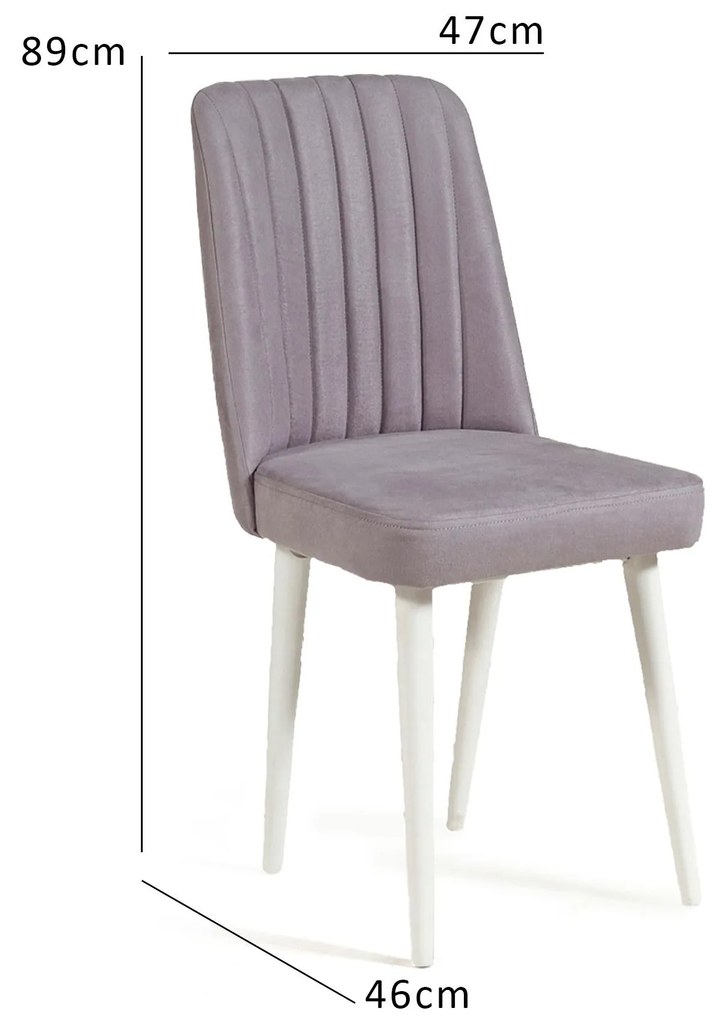 Scaun sufragerie Vlasta 1 (alb + soho) . 1093076