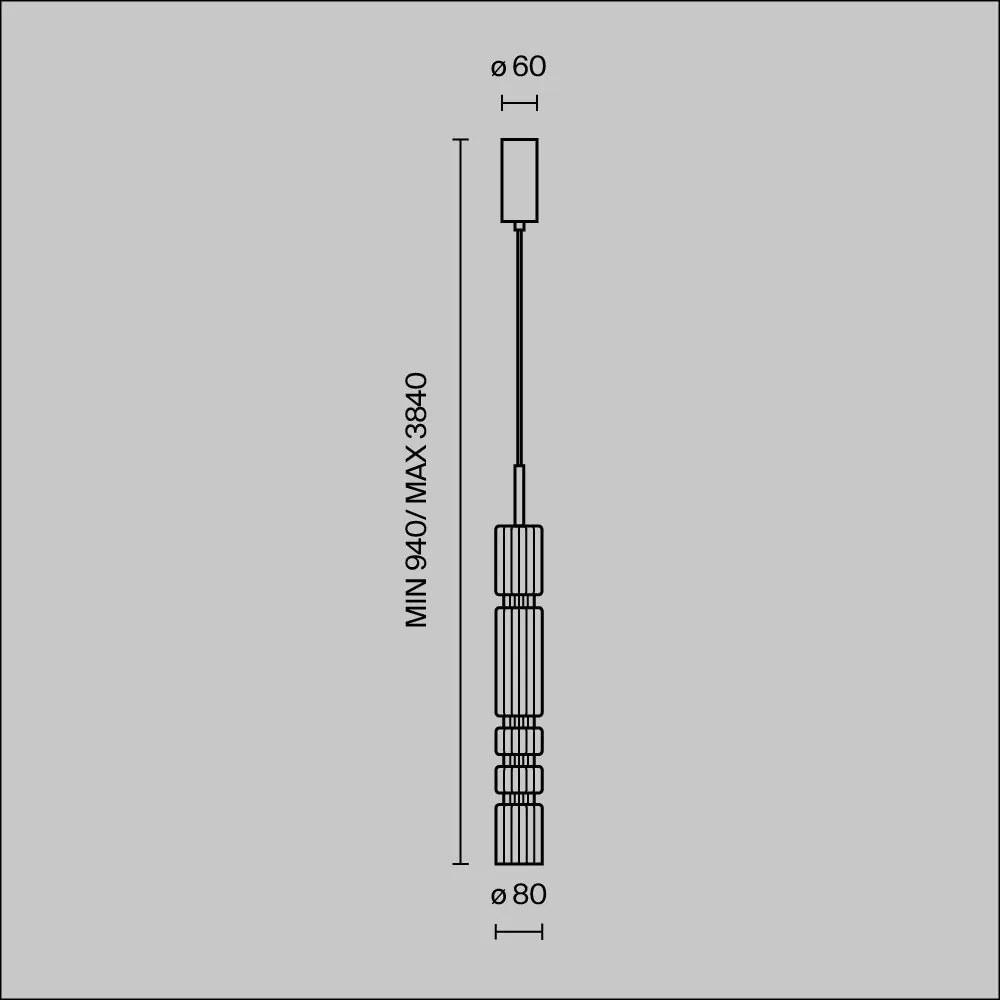 Pendul LED design modern decorativ Ordo