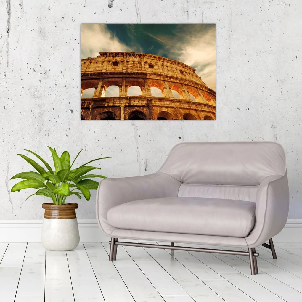 Tablou pe sticlă - Colosseum roman (70x50 cm)