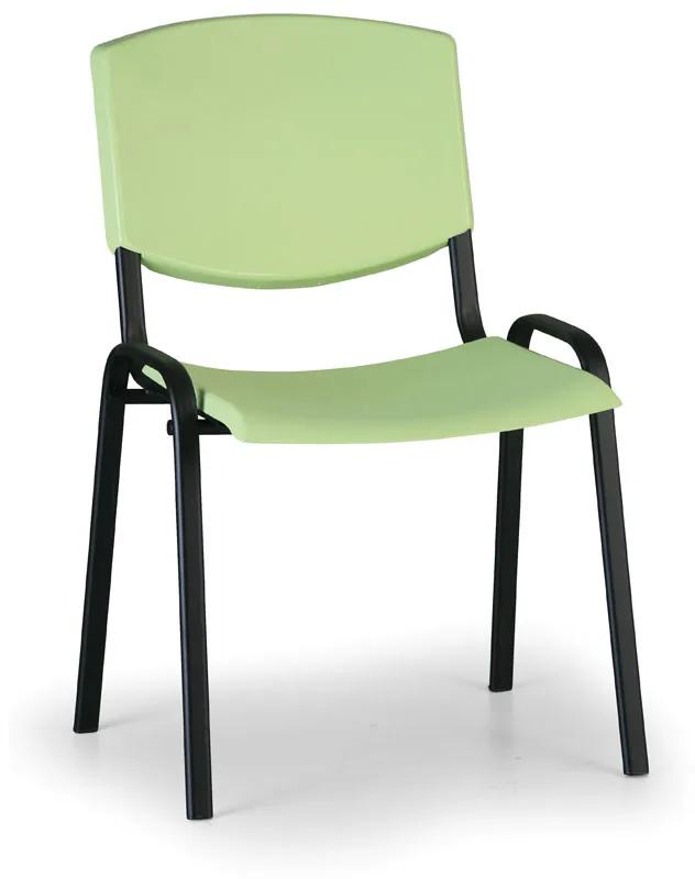Scaun de conferinta Design - picioare negre, verde