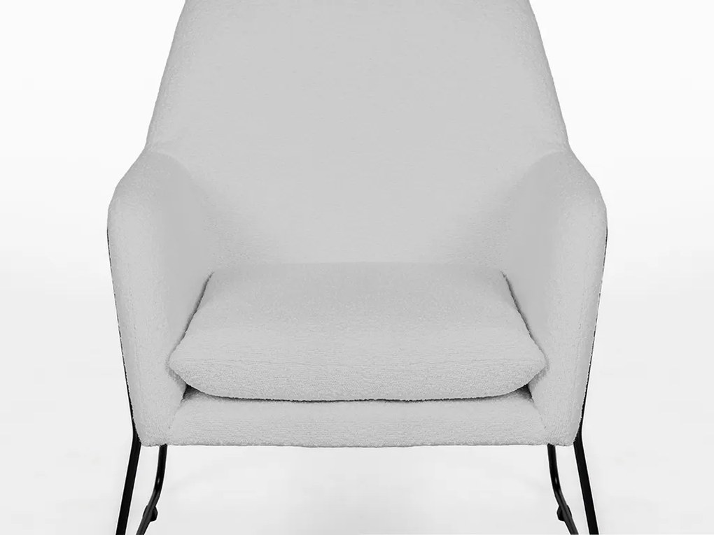 Fotoliu design gri MILAN