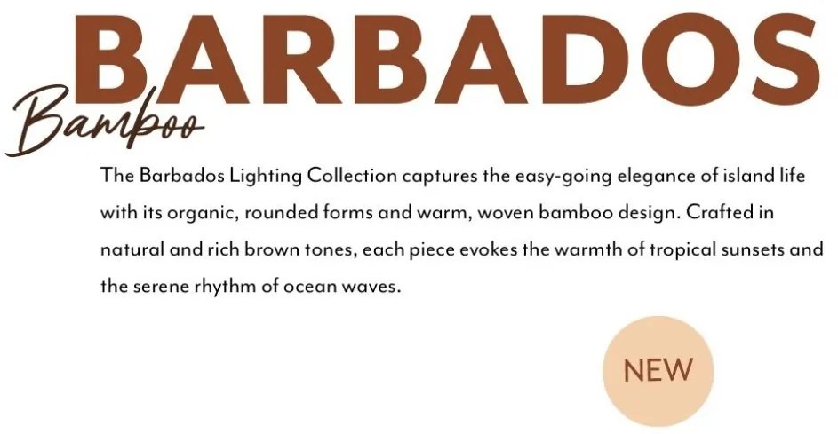 Plafoniera Eco, Bambus, Barbados natural/brown 35cm