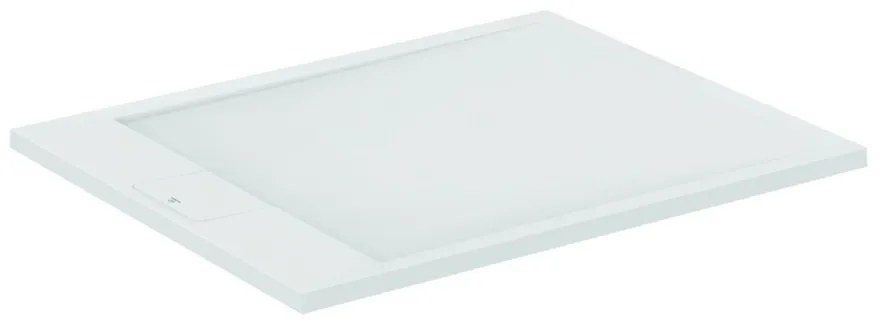 Cadita de dus dreptunghiulara Ideal Standard i.life Ultra Flat S alb pur 100x80 cm