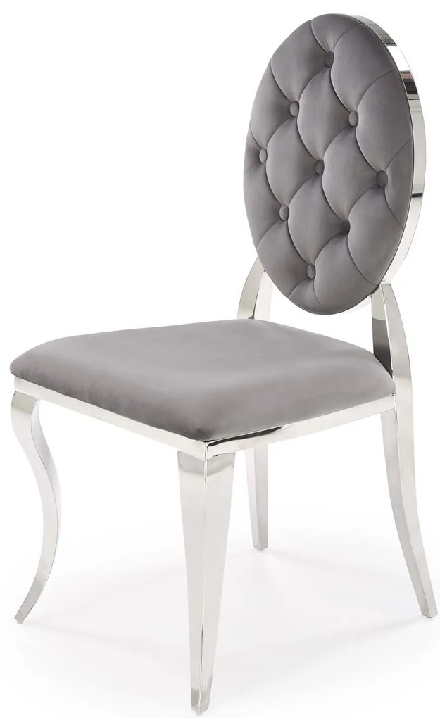 Scaun sufragerie Regino (gri + argintiu). 1123670