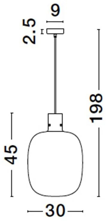 Lustra, Pendul design modern CINZIA 30cm