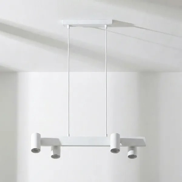 Brilagi - Lustră suspendată pe cablu SELE 4xGU10/30W/230V albă