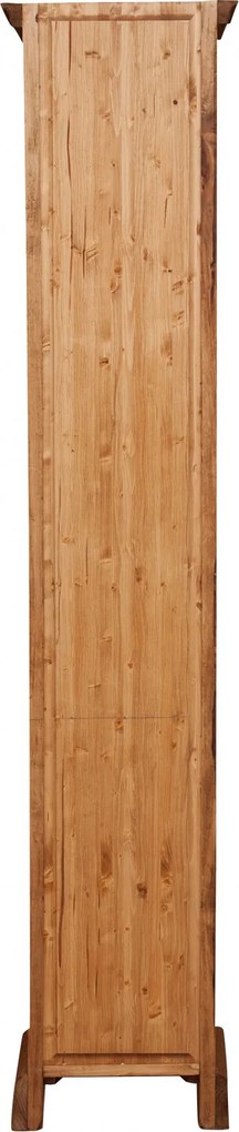 Biblioteca mica, L40 30 H196 cm, natur antichizat, lemn masiv