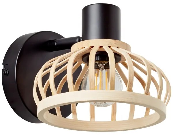 Brilliant - Lampă de perete NORAH 1xE14/28W/230V bambus