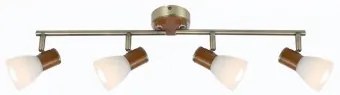 Plafoniera rustica 4 becuri E14 ITASY 54353-4 Globo